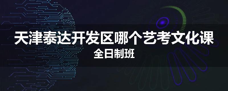 天津泰达开发区哪个艺考文化课全日制班