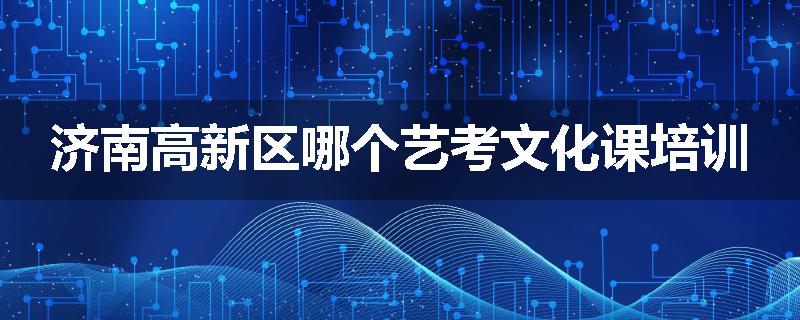 济南高新区哪个艺考文化课培训