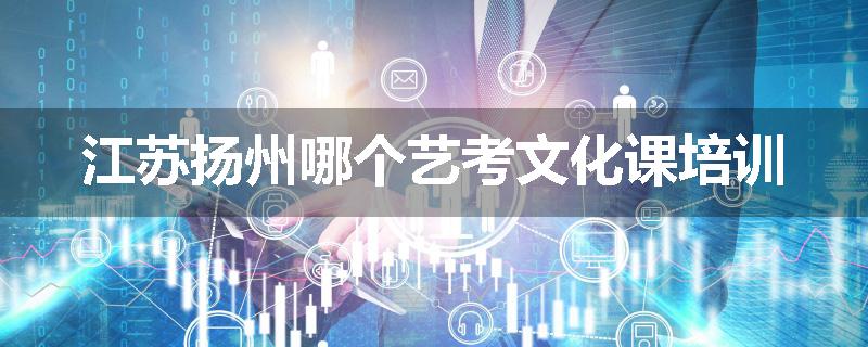 江苏扬州哪个艺考文化课培训