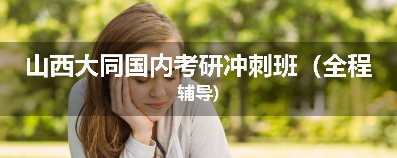 山西大同国内考研冲刺班（全程辅导)