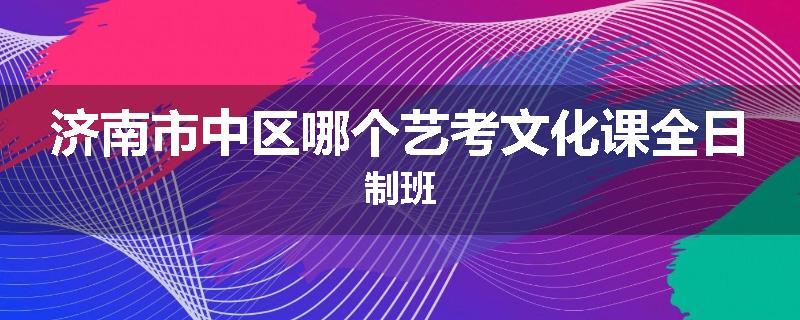 济南市中区哪个艺考文化课全日制班