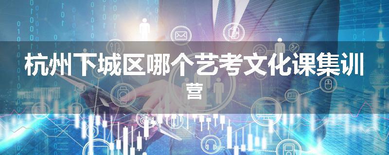 杭州下城区哪个艺考文化课集训营