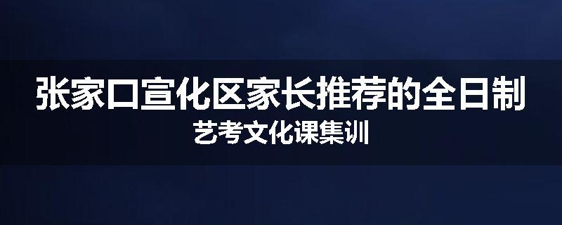 张家口宣化区家长推荐的全日制艺考文化课集训