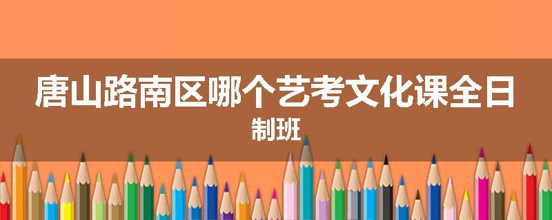 唐山路南区哪个艺考文化课全日制班