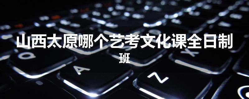 山西太原哪个艺考文化课全日制班