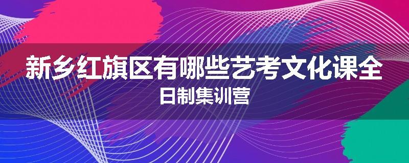 新乡红旗区有哪些艺考文化课全日制集训营
