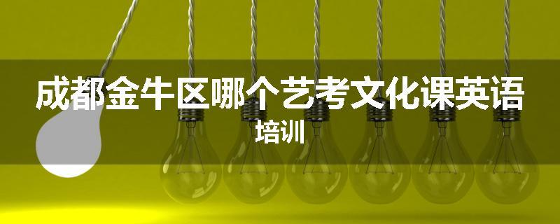成都金牛区哪个艺考文化课英语培训