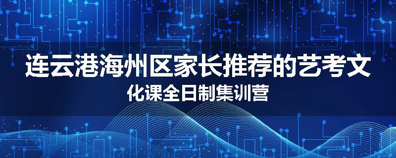 连云港海州区家长推荐的艺考文化课全日制集训营