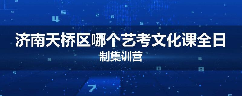 济南天桥区哪个艺考文化课全日制集训营