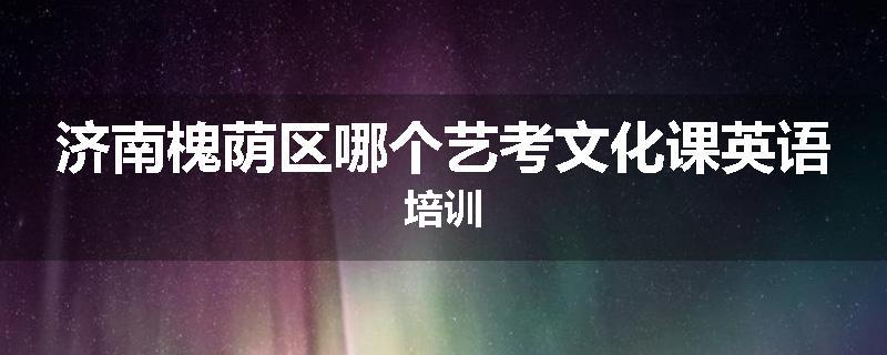 济南槐荫区哪个艺考文化课英语培训