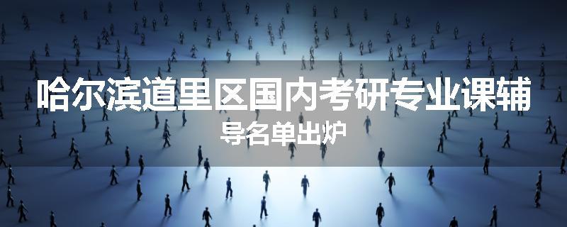 哈尔滨道里区国内考研专业课辅导名单出炉