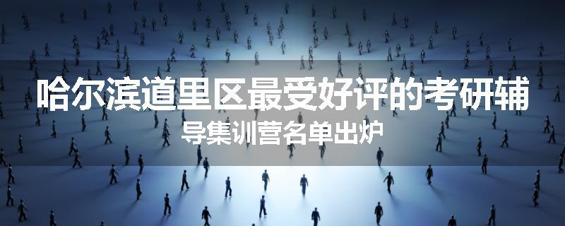 哈尔滨道里区最受好评的考研辅导集训营名单出炉