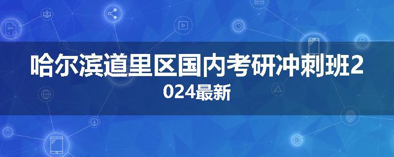 哈尔滨道里区国内考研冲刺班2024最新