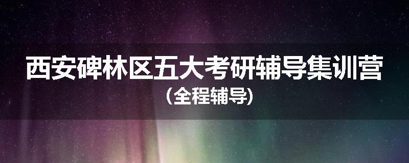 西安碑林区五大考研辅导集训营（全程辅导)