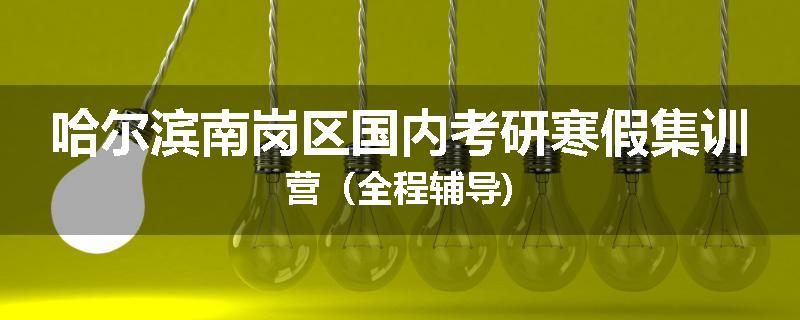 哈尔滨南岗区国内考研寒假集训营（全程辅导)