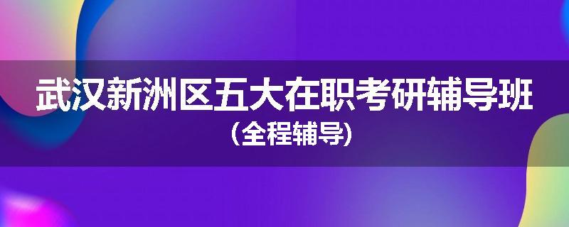 武汉新洲区五大在职考研辅导班（全程辅导)