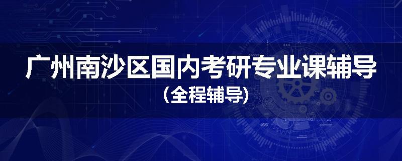 广州南沙区国内考研专业课辅导（全程辅导)