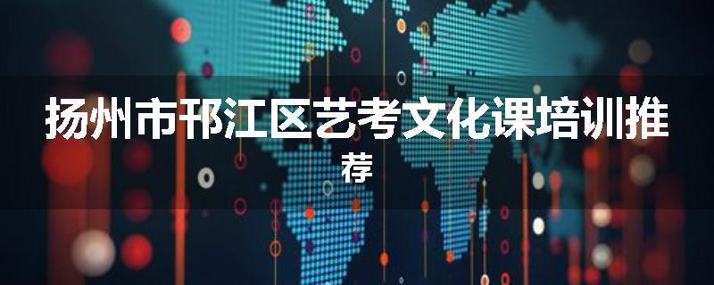 扬州市邗江区艺考文化课培训推荐