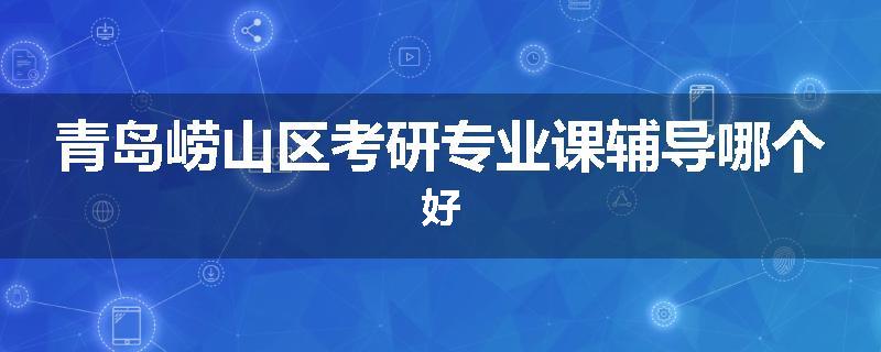 青岛崂山区考研专业课辅导哪个好