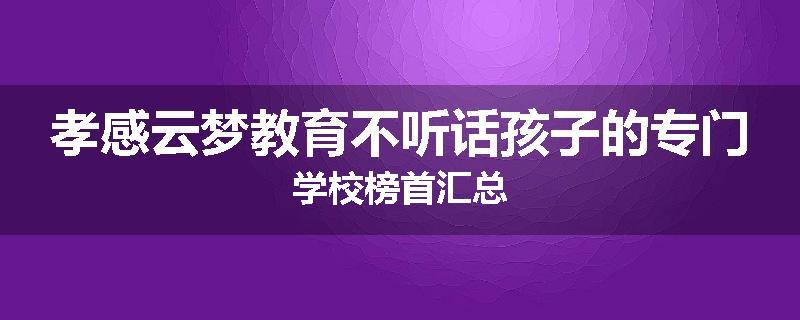 孝感云梦教育不听话孩子的专门学校榜首汇总