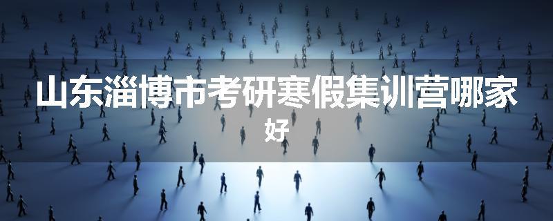 山东淄博市考研寒假集训营哪家好