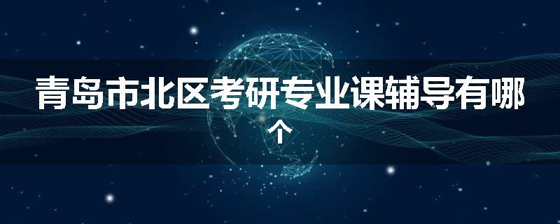 青岛市北区考研专业课辅导有哪个