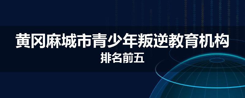 黄冈麻城市青少年叛逆教育机构排名前五