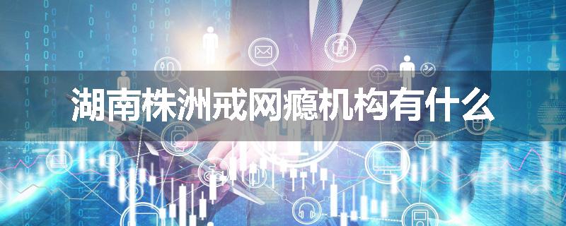 湖南株洲戒网瘾机构有什么