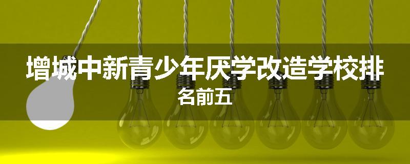 增城中新青少年厌学改造学校排名前五
