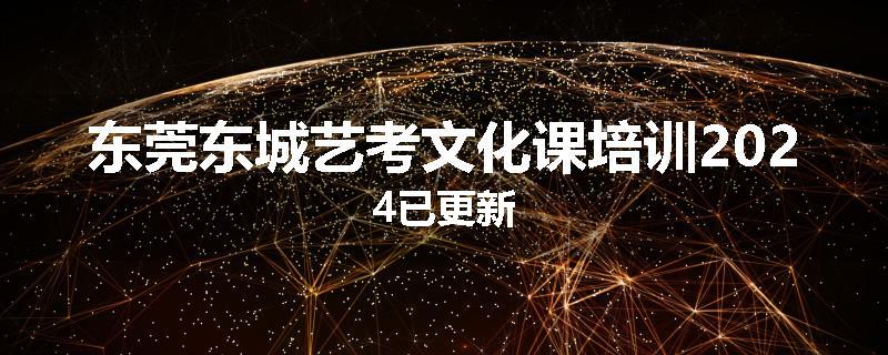 东莞东城艺考文化课培训2024已更新