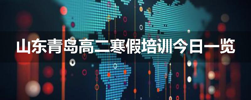 山东青岛高二寒假培训今日一览