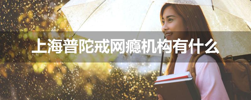 上海普陀戒网瘾机构有什么