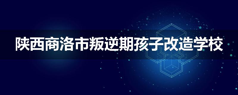 陕西商洛市叛逆期孩子改造学校