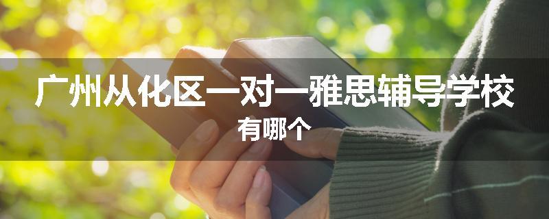 广州从化区一对一雅思辅导学校有哪个