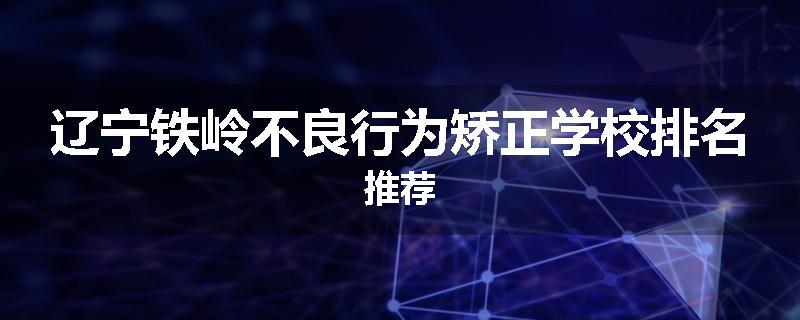 辽宁铁岭不良行为矫正学校排名推荐