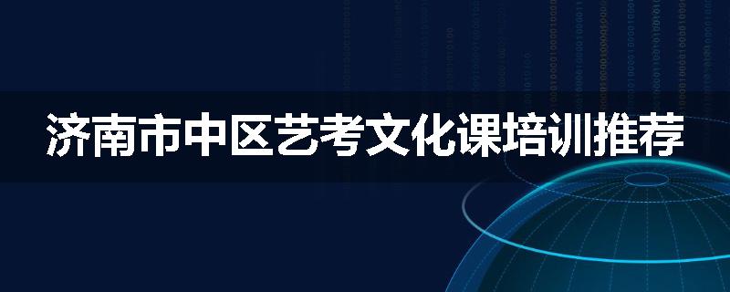 济南市中区艺考文化课培训推荐
