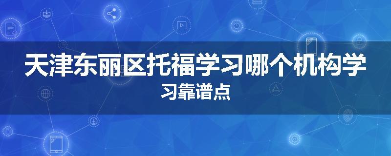 天津东丽区托福学习哪个机构学习靠谱点