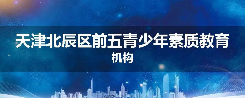天津北辰区前五青少年素质教育机构