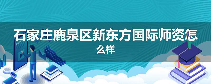 石家庄鹿泉区新东方国际师资怎么样