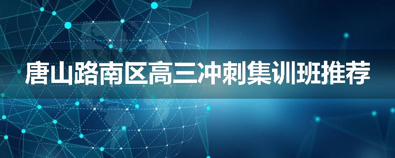 唐山路南区高三冲刺集训班推荐