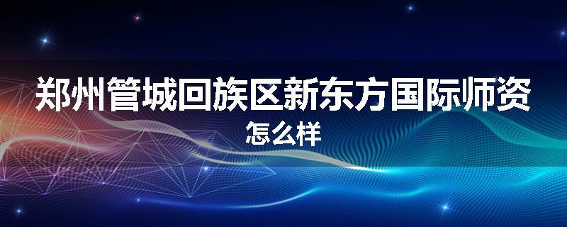 郑州管城回族区新东方国际师资怎么样
