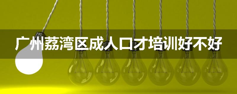 广州荔湾区成人口才培训好不好