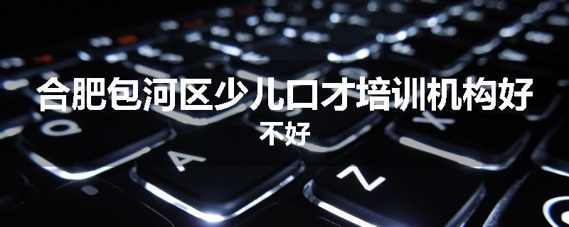 合肥包河区少儿口才培训机构好不好