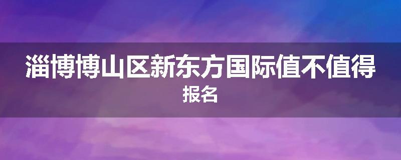 淄博博山区新东方国际值不值得报名