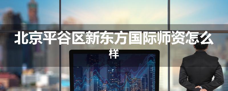 北京平谷区新东方国际师资怎么样