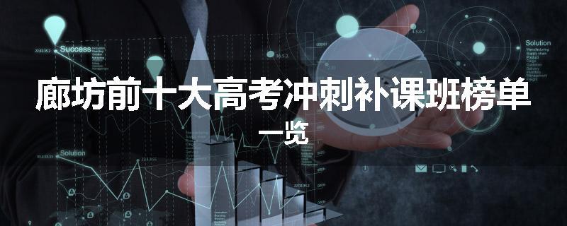 廊坊前十大高考冲刺补课班榜单一览