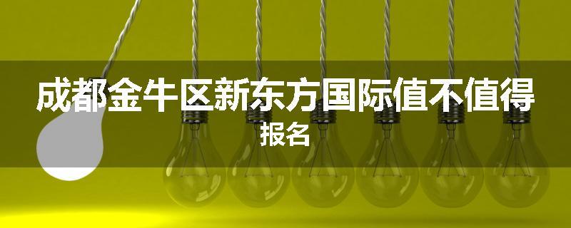 成都金牛区新东方国际值不值得报名