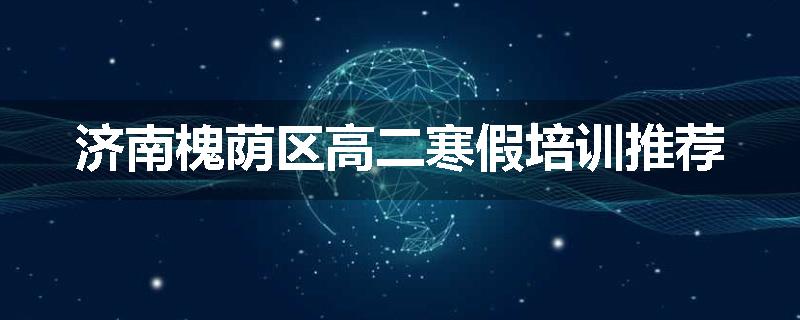 济南槐荫区高二寒假培训推荐