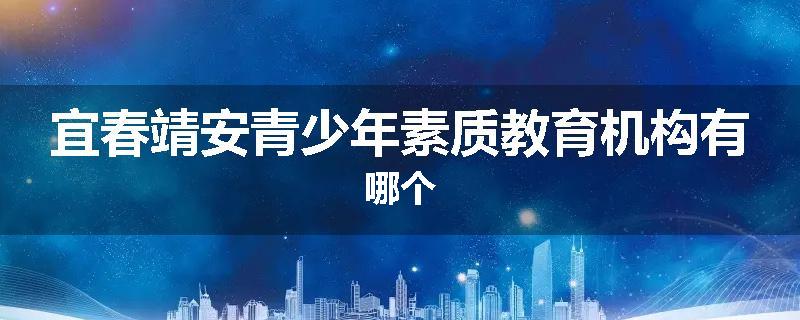 宜春靖安青少年素质教育机构有哪个