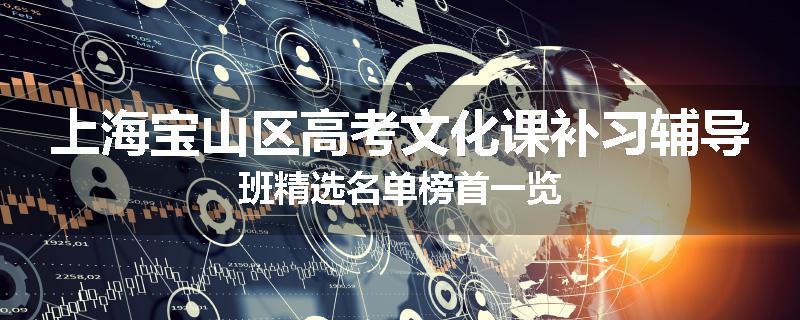 上海宝山区高考文化课补习辅导班精选名单榜首一览